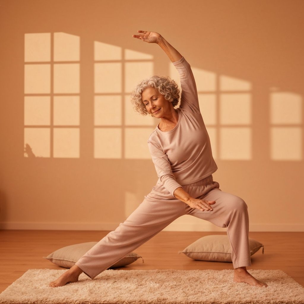 Gentle yoga stretching